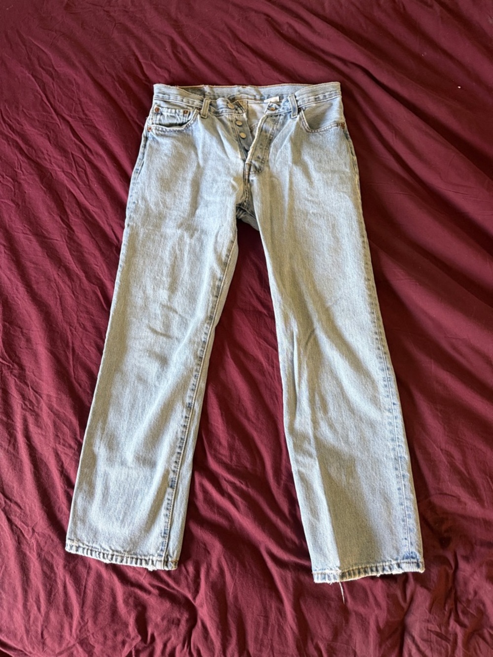 Light Wash Straight-Leg 501 button fly  30x30 Jeans